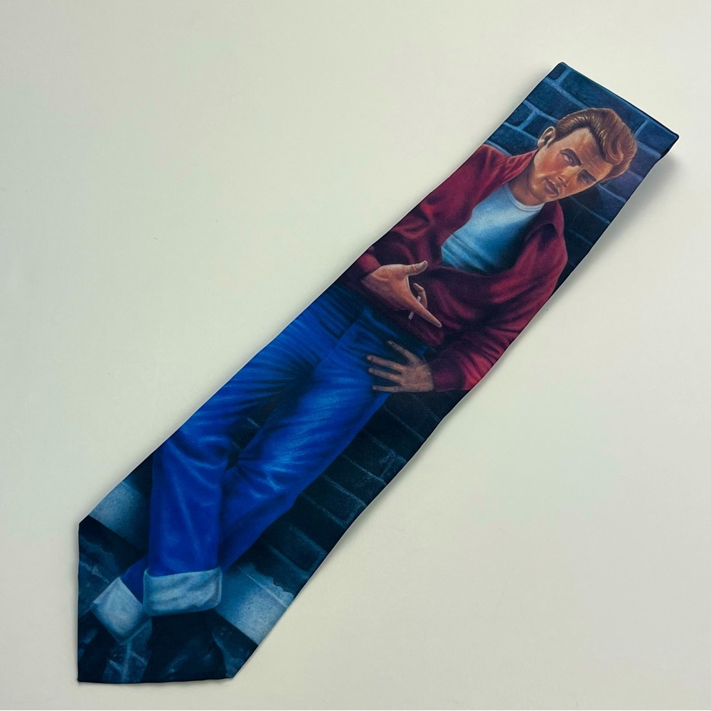 Ralph Marlin James Dean The Legend Men’s Neck Tie 1994 Retro Look Made in USA